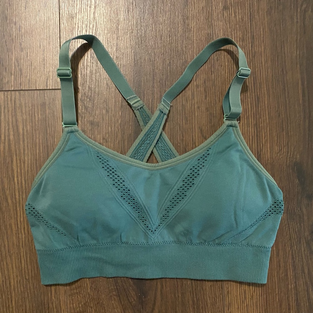 Women’s All In Motion Green Sportsbra XS